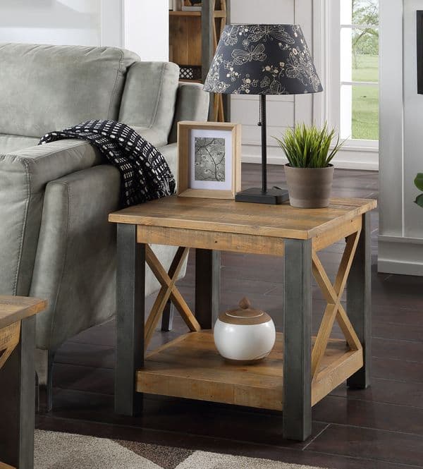 Urban Elegance Lamp Table|Small lamp stand or low plant stand.